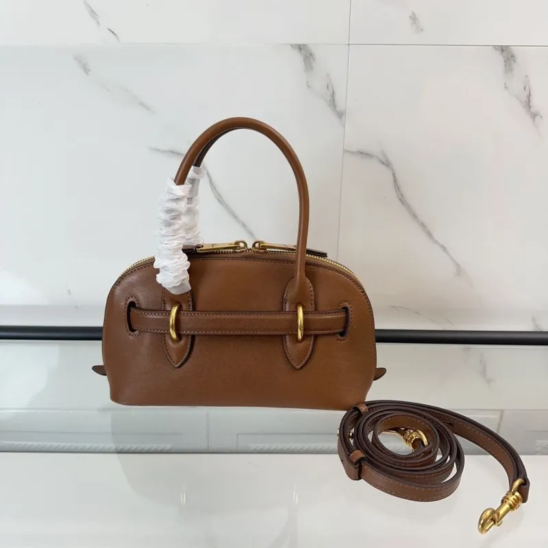 Alternative view of Miu Miu Brown Leather Top Handle Bag 702