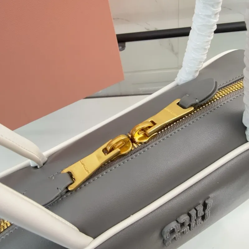 Miu Miu Gray Top Handle Bag 711 - Image 5