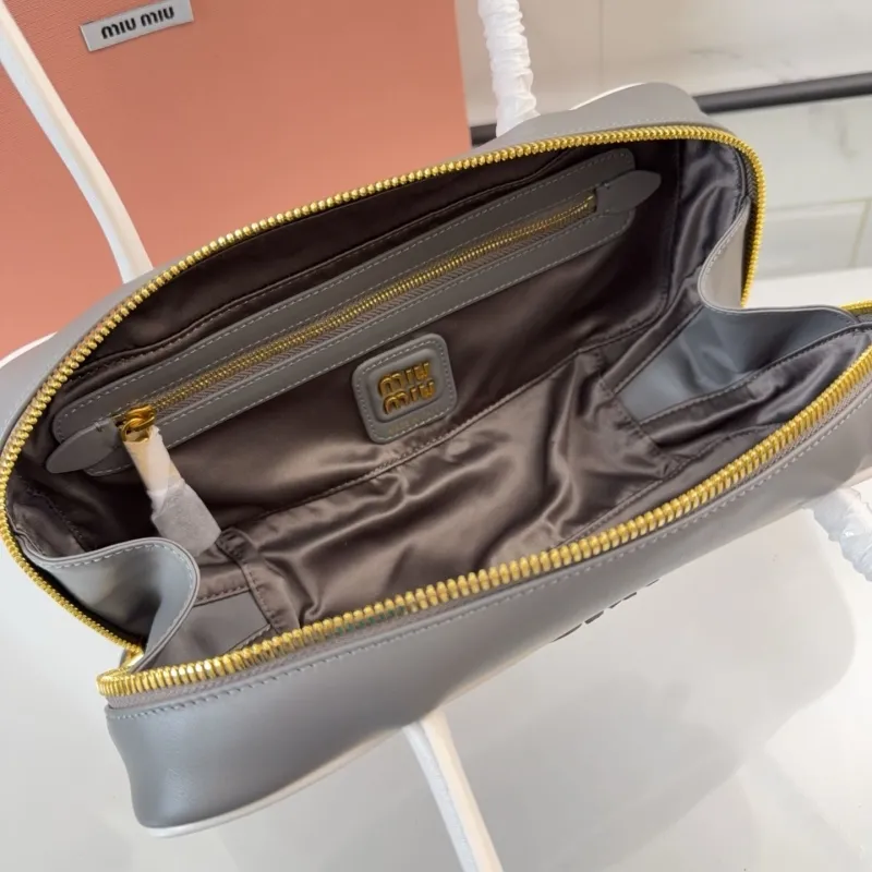 Miu Miu Gray Top Handle Bag 711 - Image 8