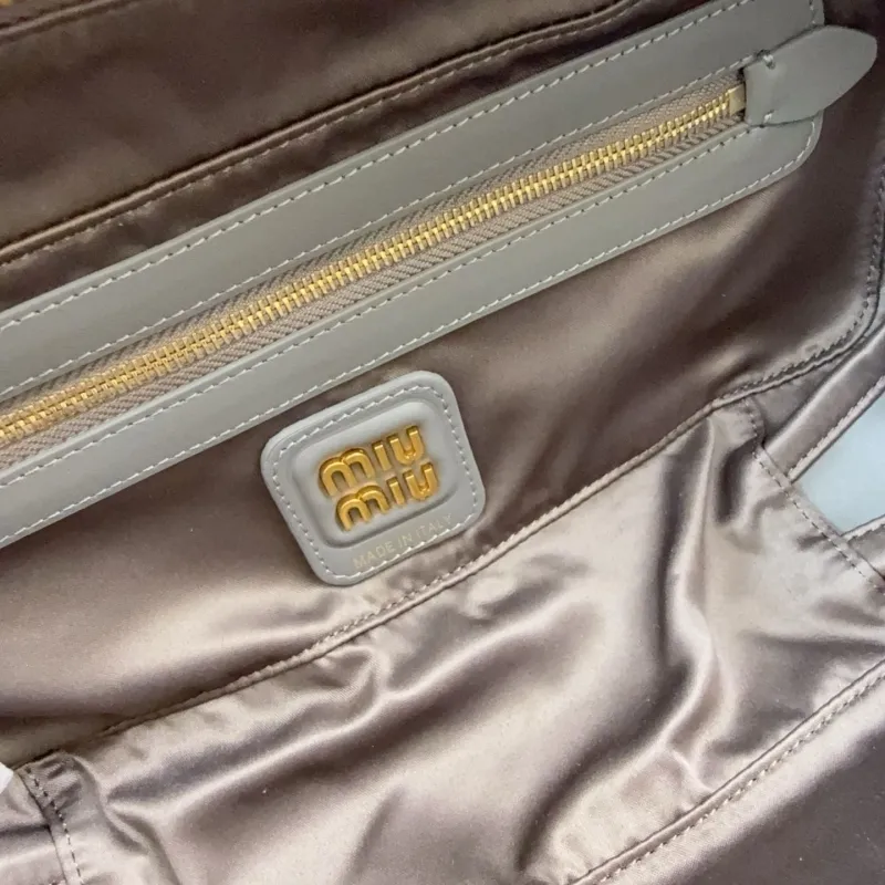 Miu Miu Gray Top Handle Bag 711 - Image 9