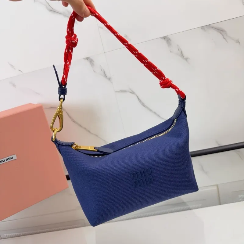 Miu Miu Blue Top Handle Bag 713 - Image 8
