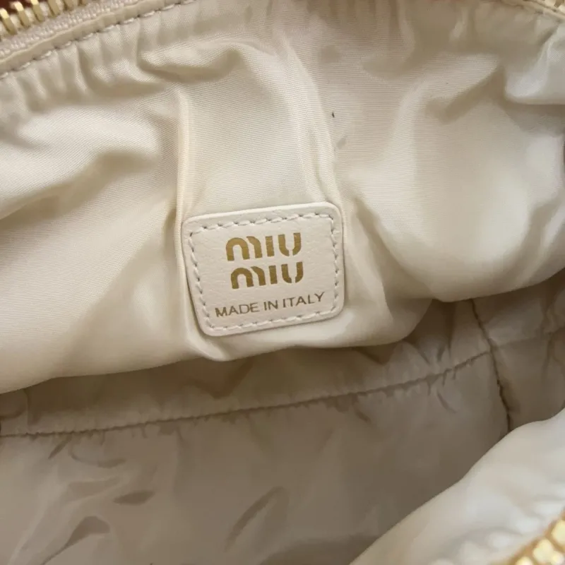 Miu Miu Beige Top Handle Bag 714 - Image 8