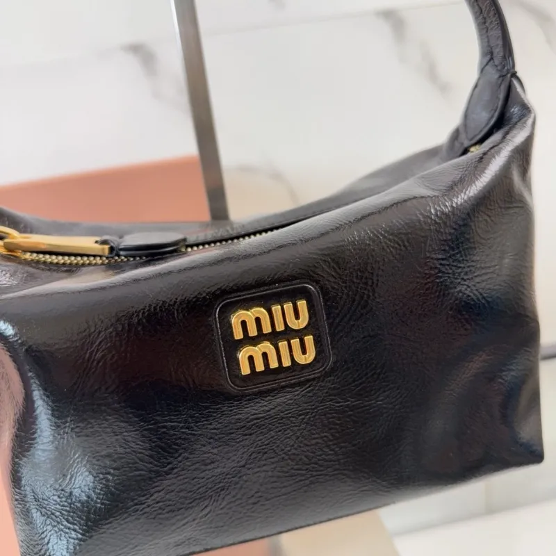 Miu Miu Black Leather Shoulder Bag 721 - Image 4