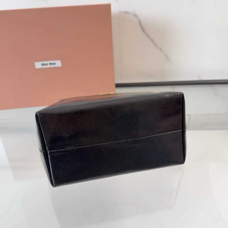 Miu Miu Black Leather Shoulder Bag 721 - Image 6