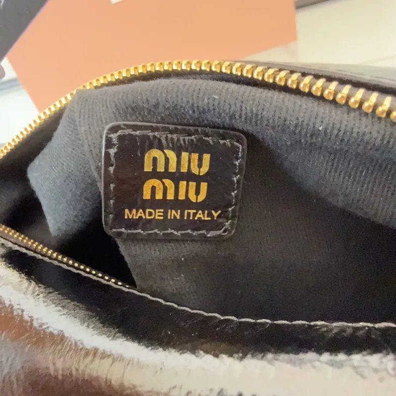 Miu Miu Black Leather Shoulder Bag 721 - Image 9