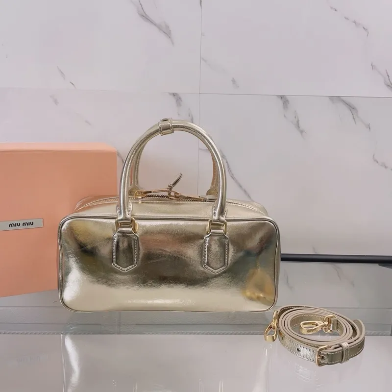Alternative view of Miu Miu Gold Top Handle Crossbody Bag
