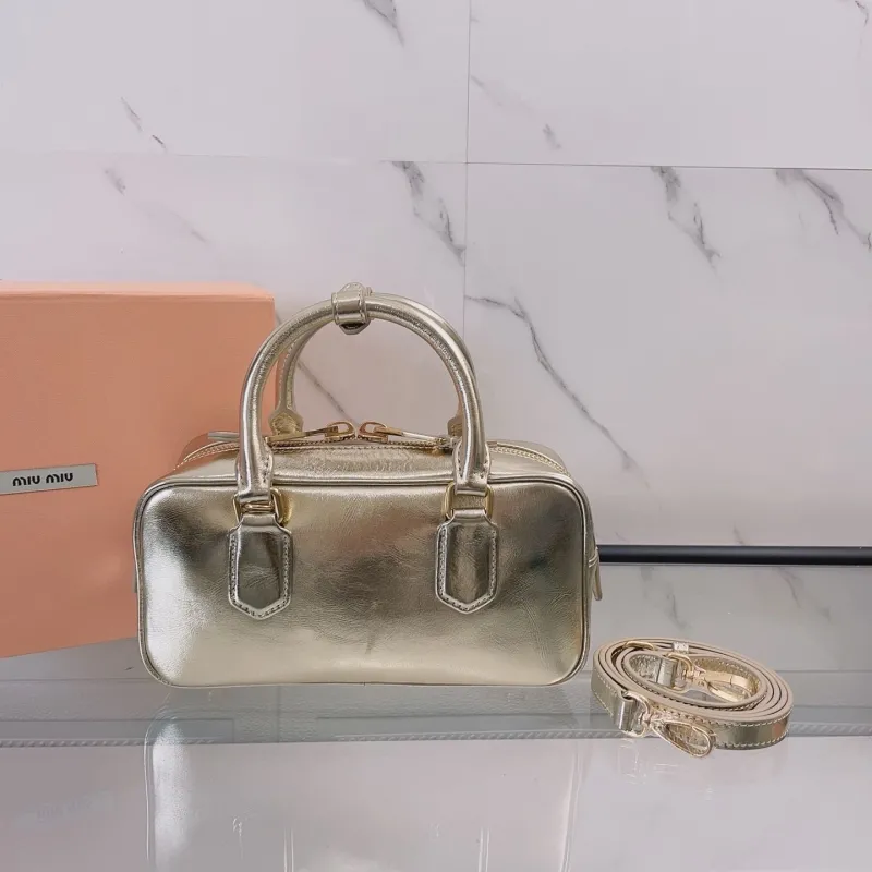 Alternative view of Miu Miu Gold Top Handle Crossbody Bag