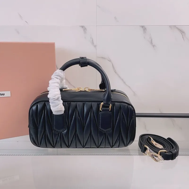 Alternative view of Miu Miu Black Leather Top Handle Bag 728