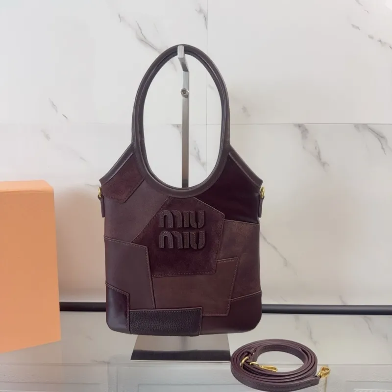 MIU MIU Dark Brown Top Handle Bag 735