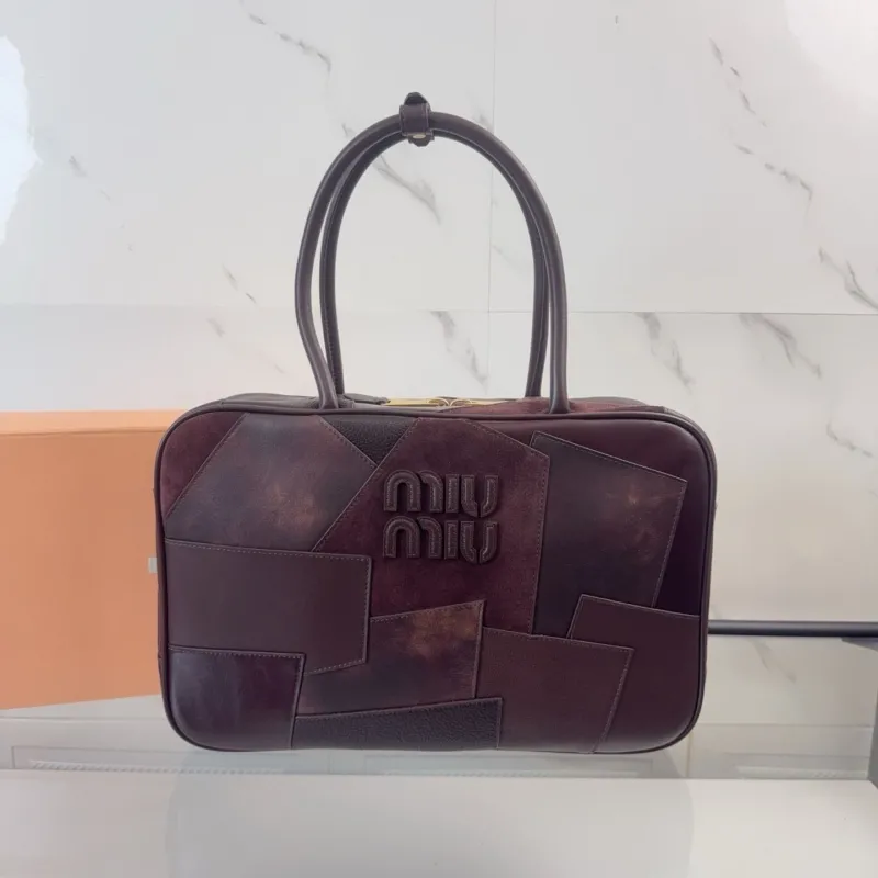 Miu Miu Dark Brown Top Handle Bag 736