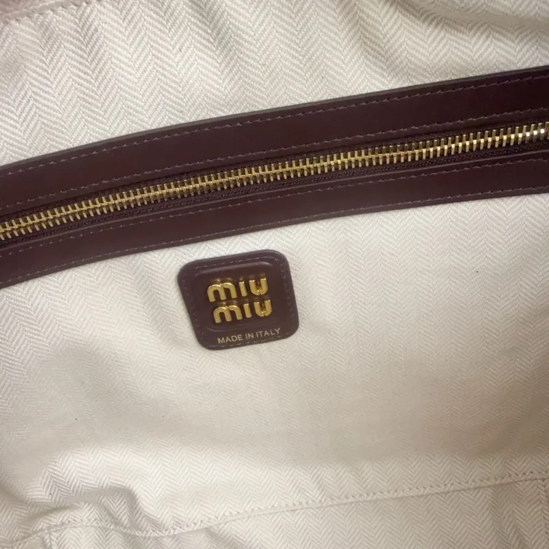 Miu Miu Dark Brown Top Handle Bag 736 - Image 9
