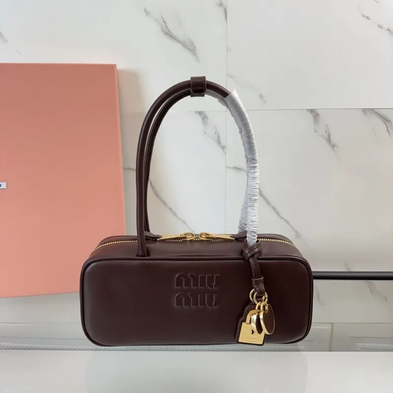 Miu Miu Dark Brown Top Handle Bag 745