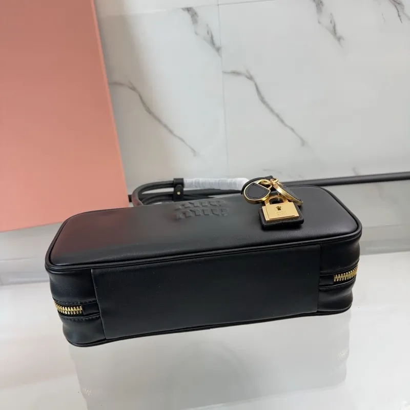 MIU MIU Black Top Handle Bag 746 - Image 7