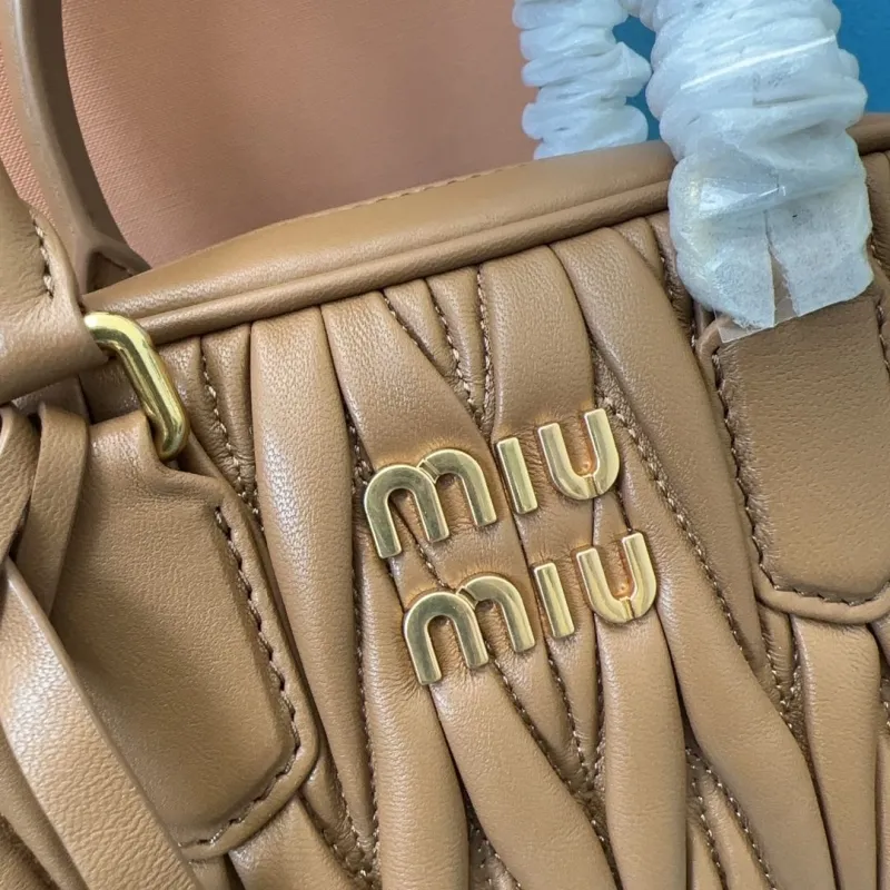 MIU MIU Brown Top Handle Crossbody Bag 751 - Image 4
