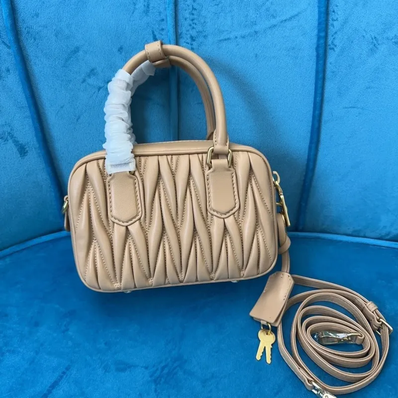Alternative view of MIU MIU Beige Leather Matelasse Top Handle Bag 752