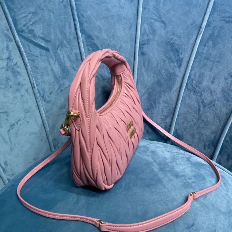 MIU MIU Pink Top Handle Crossbody Bag 755 - Image 3