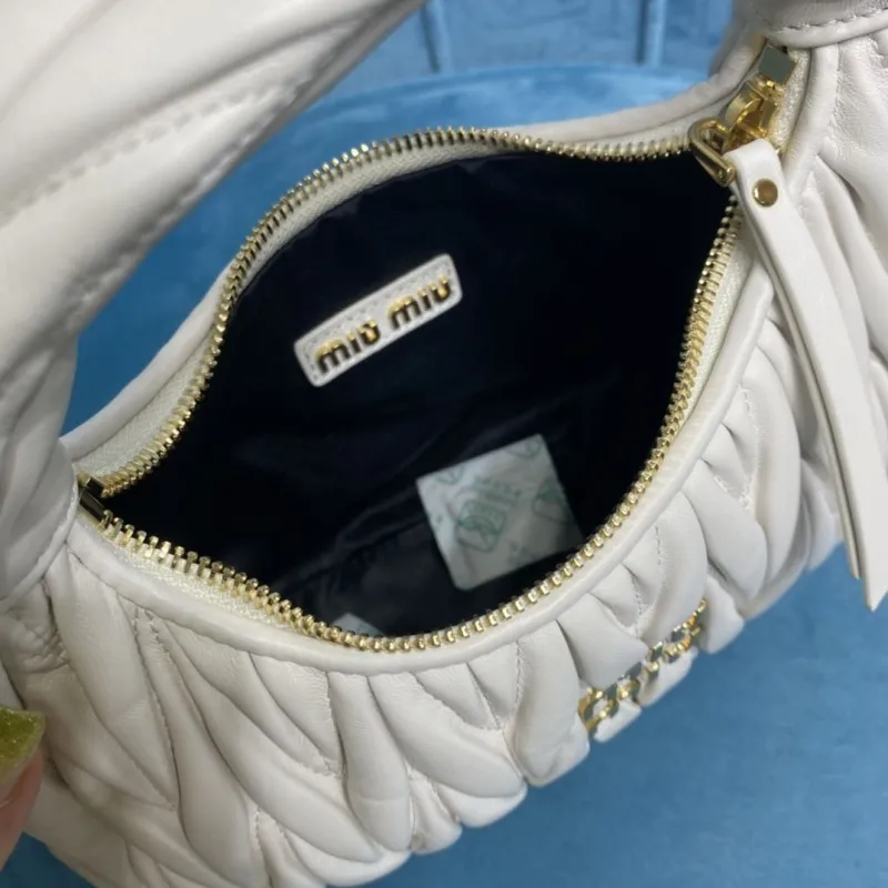 Miu Miu White Top Handle Crossbody Bag 756 - Image 6