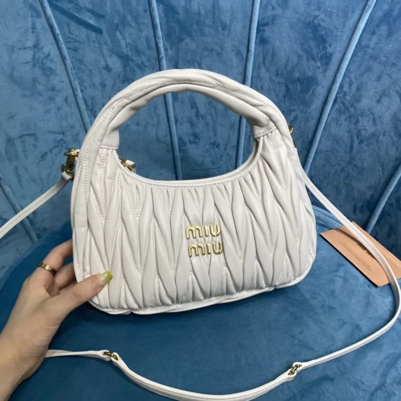 Miu Miu White Top Handle Crossbody Bag 756 - Image 9