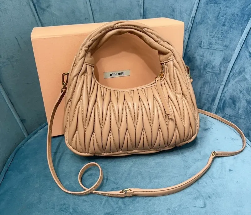 Alternative view of Miu Miu Beige Matelasse Top Handle Crossbody Bag 760