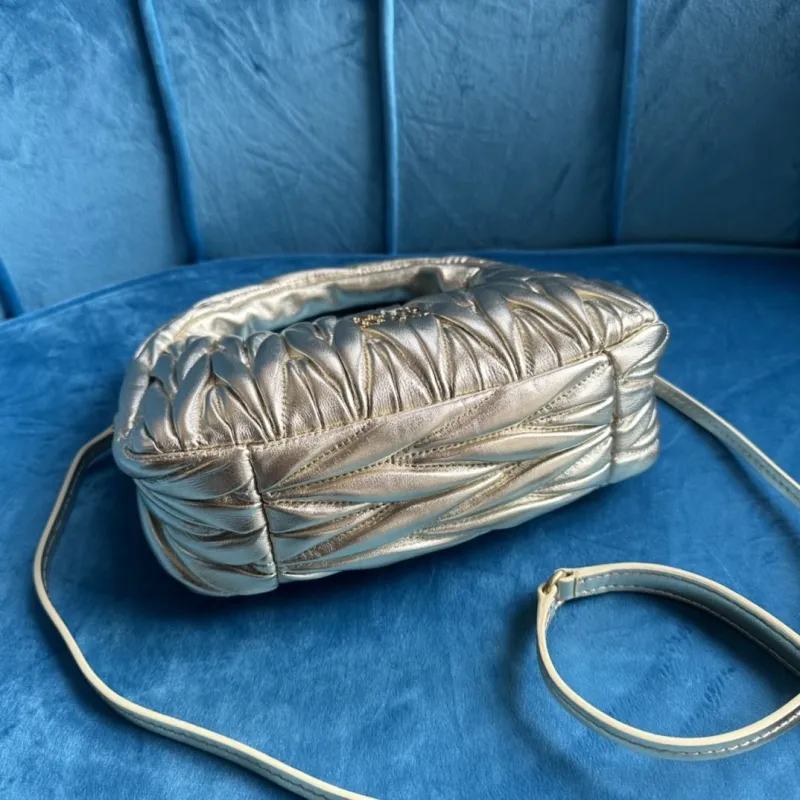 Miu Miu Metallic Gold Top Handle Crossbody Bag - Image 6