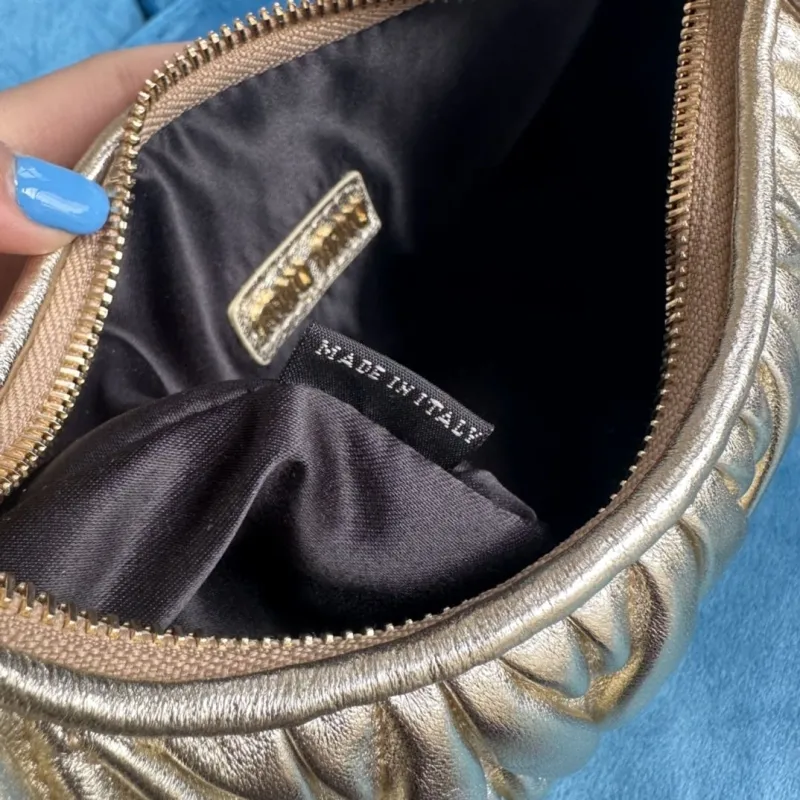 Miu Miu Metallic Gold Top Handle Crossbody Bag - Image 9