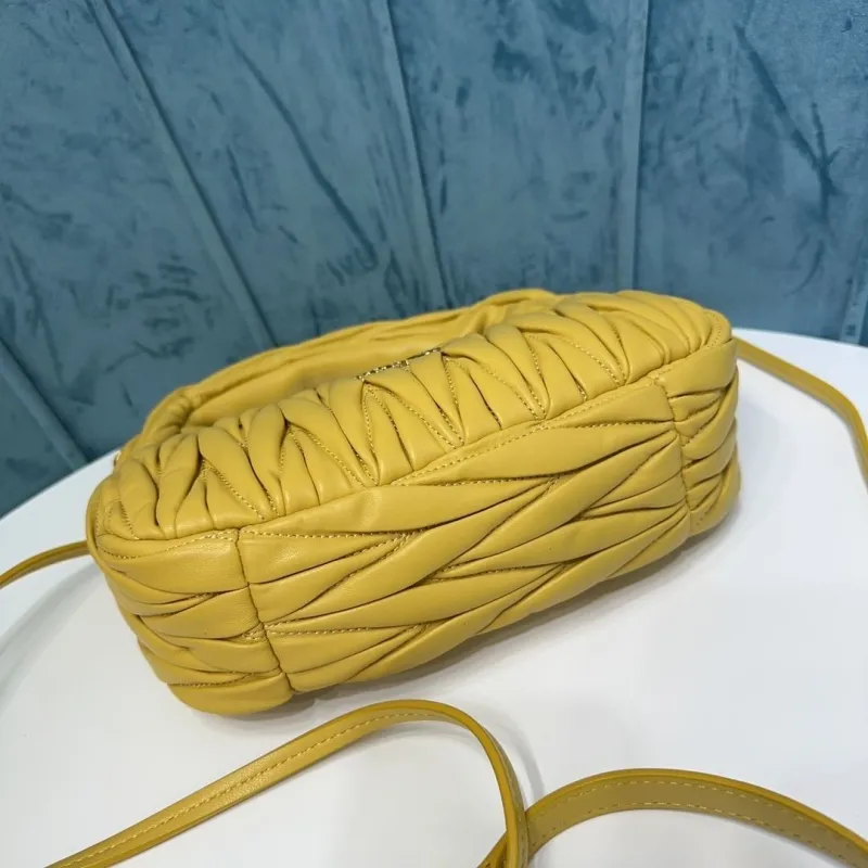 Miu Miu Yellow Top Handle Crossbody Bag 766 - Image 6