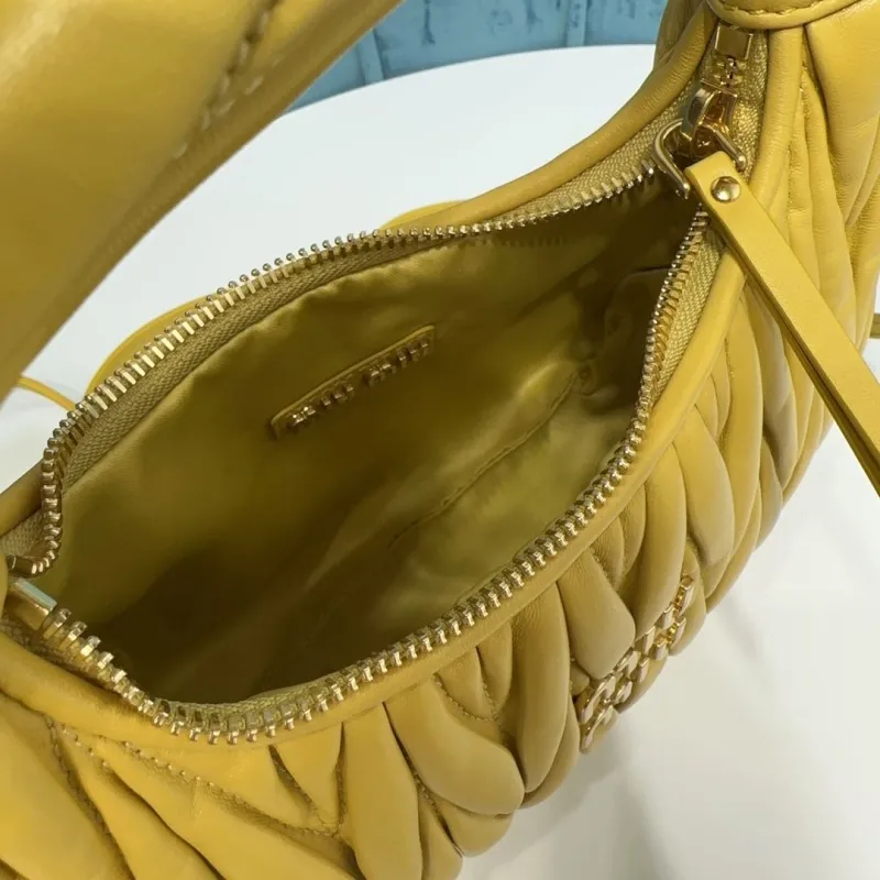 Miu Miu Yellow Top Handle Crossbody Bag 766 - Image 7