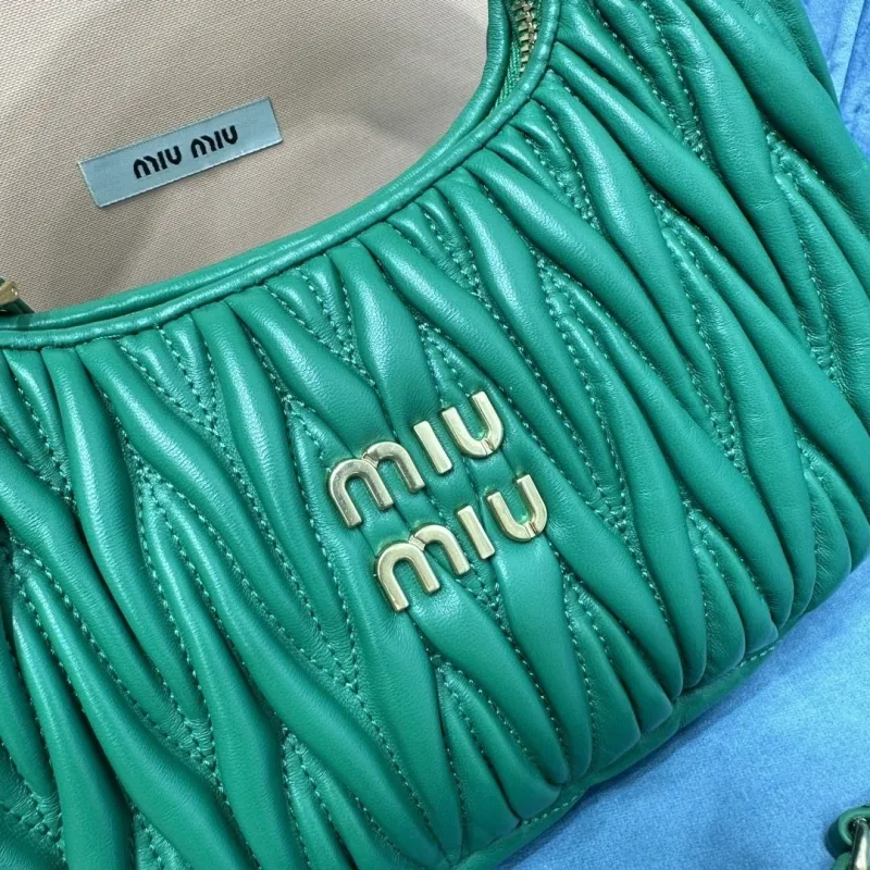 Miu Miu Green Top Handle Crossbody Bag - Image 4