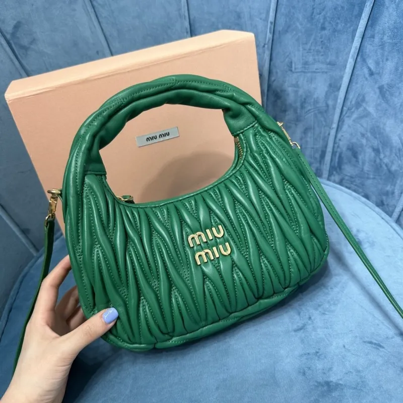 Miu Miu Green Top Handle Crossbody Bag - Image 5