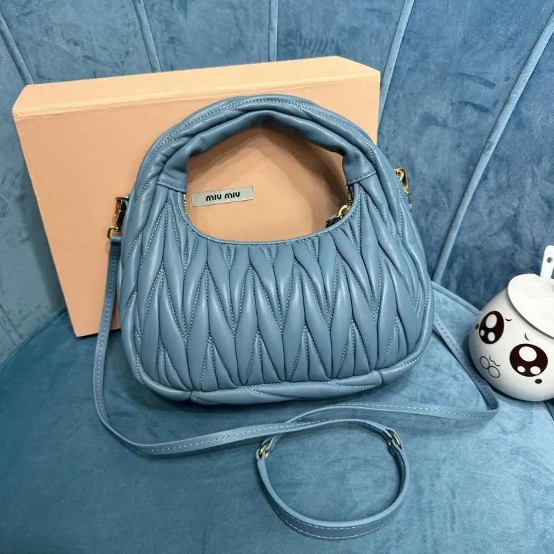 Alternative view of Miu Miu Blue Top Handle Crossbody Bag 768