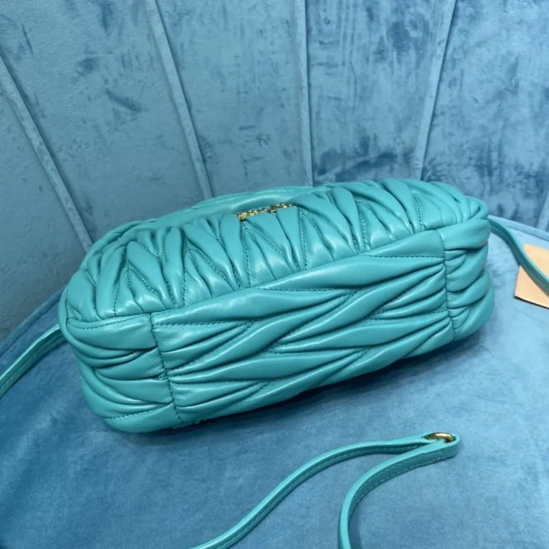 MIU MIU Turquoise Top Handle Crossbody Bag 771 - Image 6