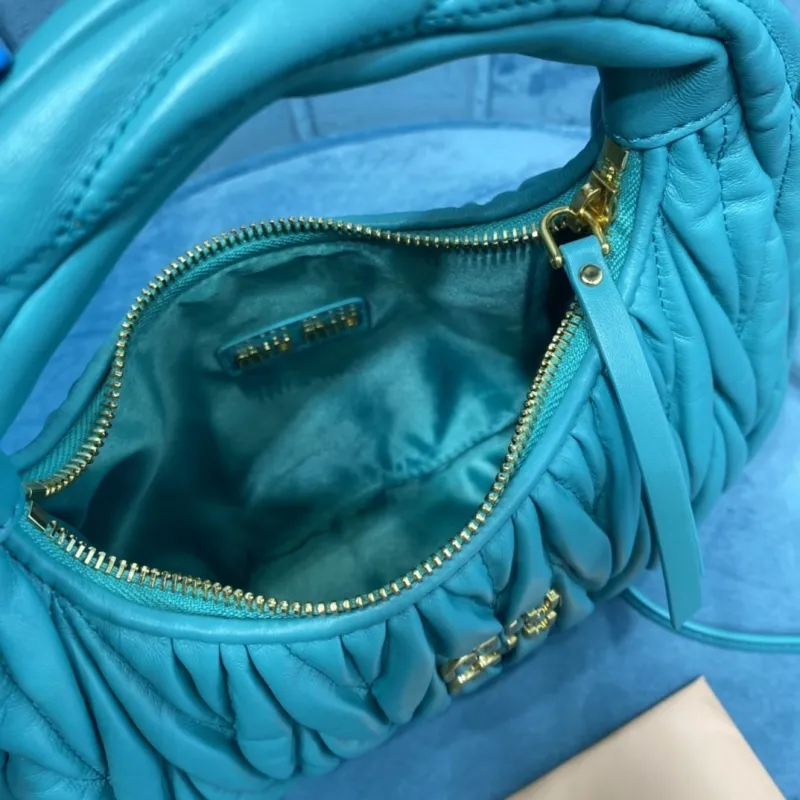 MIU MIU Turquoise Top Handle Crossbody Bag 771 - Image 7