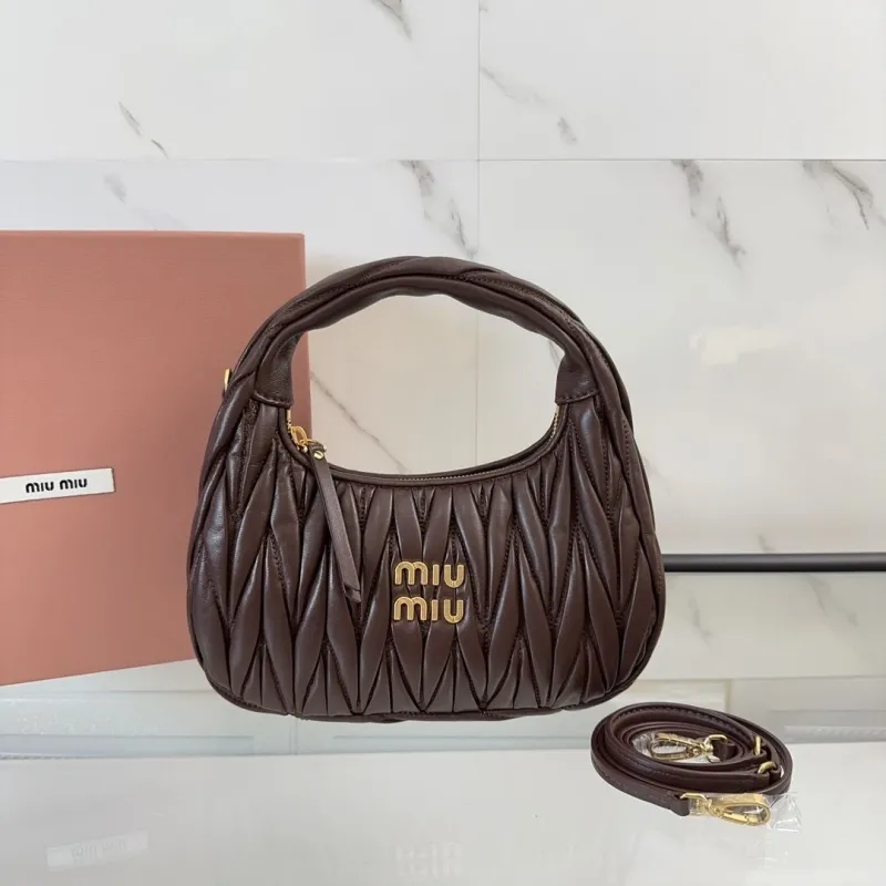 Miu Miu Dark Brown Hobo Bag 773