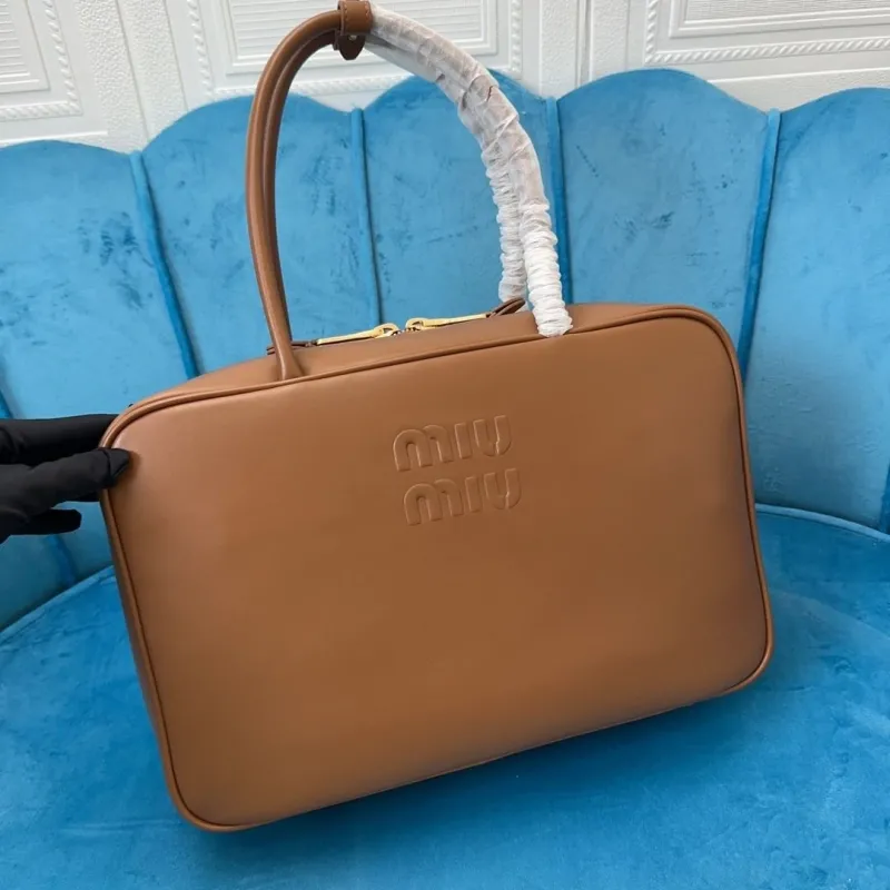 MIU MIU Brown Top Handle Bag 779 - Image 9