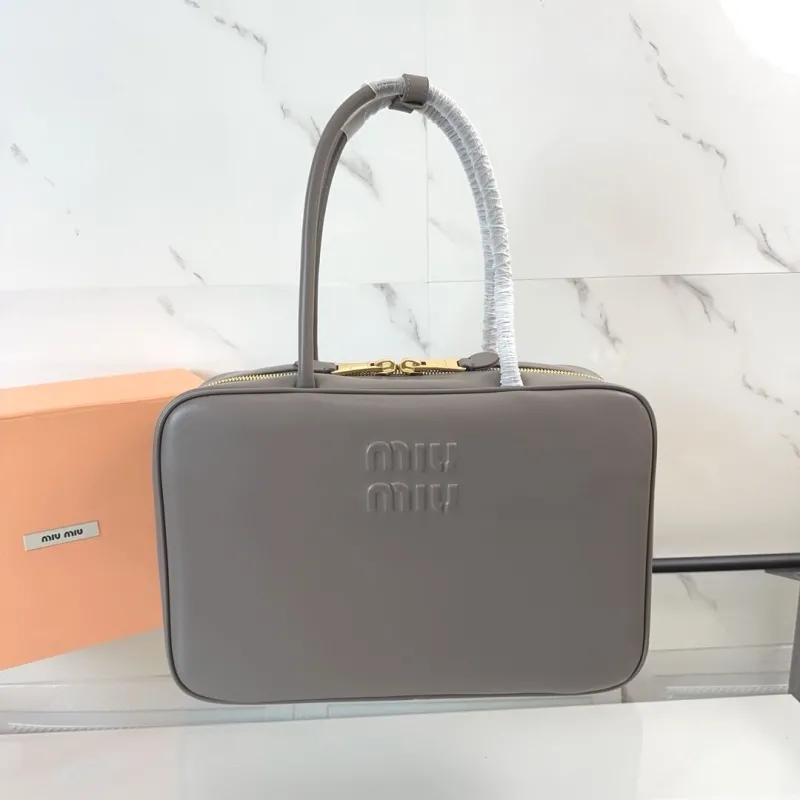 Miu Miu Gray Top Handle Bag 781