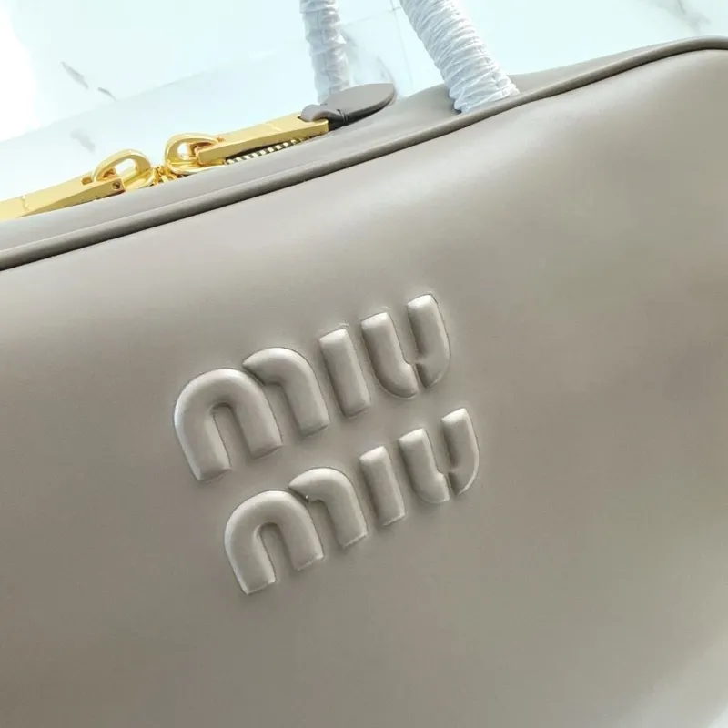 Miu Miu Gray Top Handle Bag 781 - Image 4