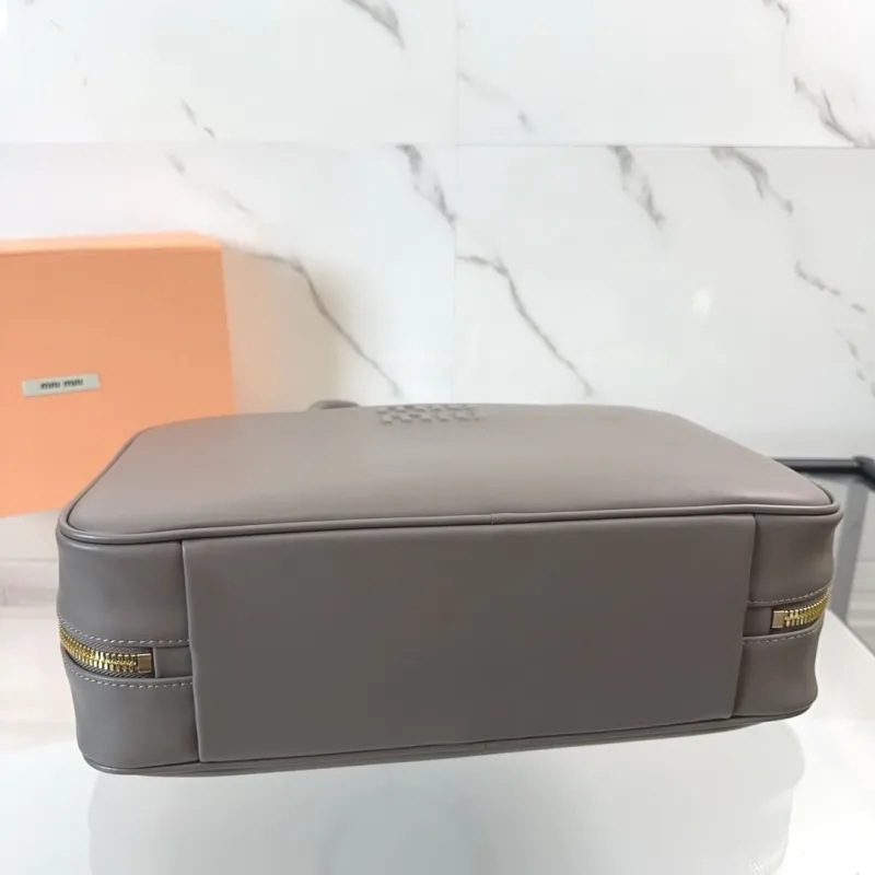 Miu Miu Gray Top Handle Bag 781 - Image 7