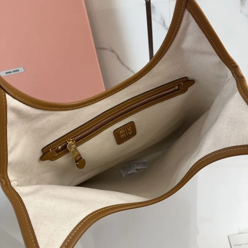 Miu Miu Brown Corduroy Tote Bag 783 - Image 4