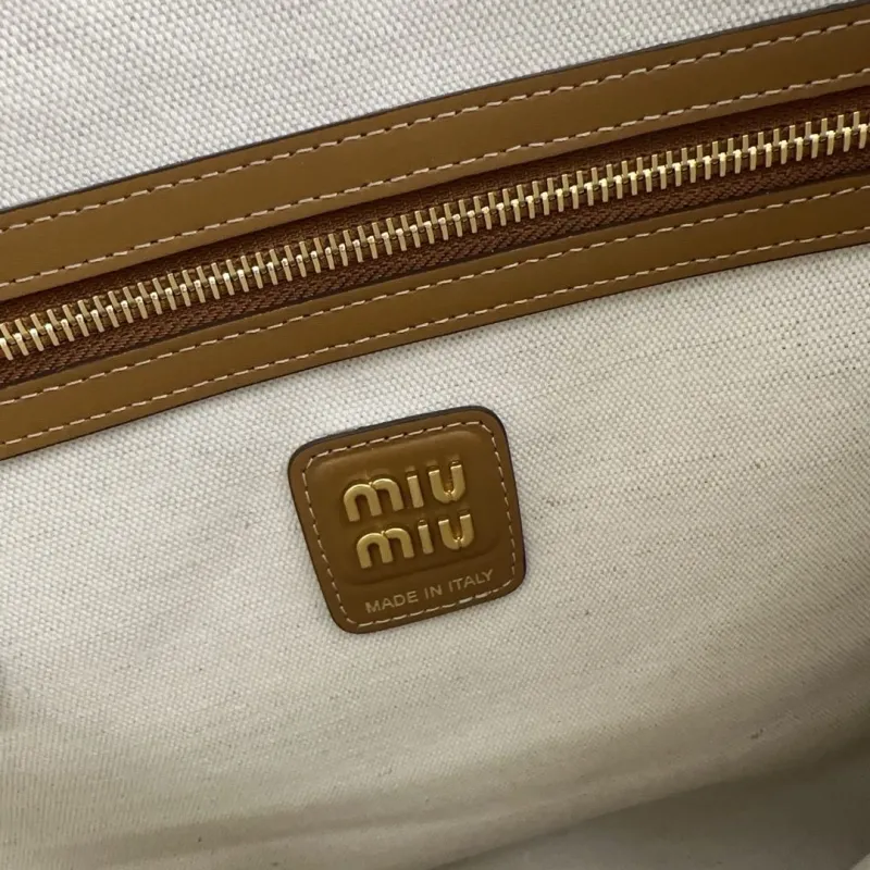 Miu Miu Brown Corduroy Tote Bag 783 - Image 5