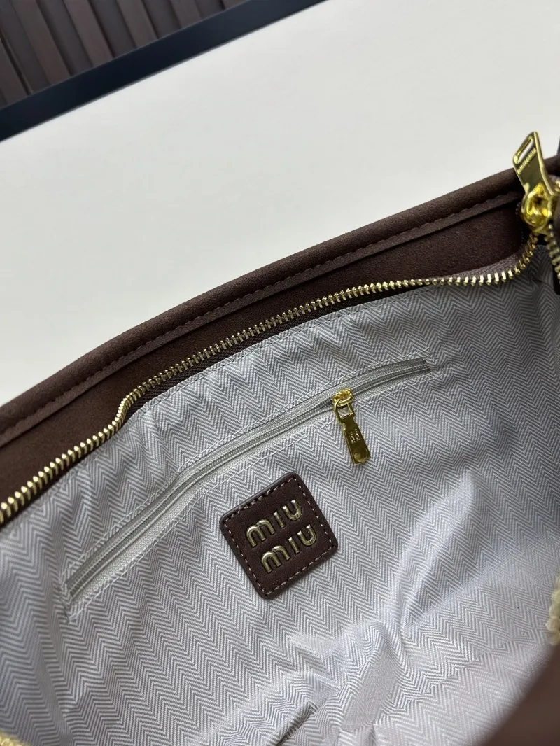 MIU MIU Brown Suede Shoulder Bag 2505 - Image 8