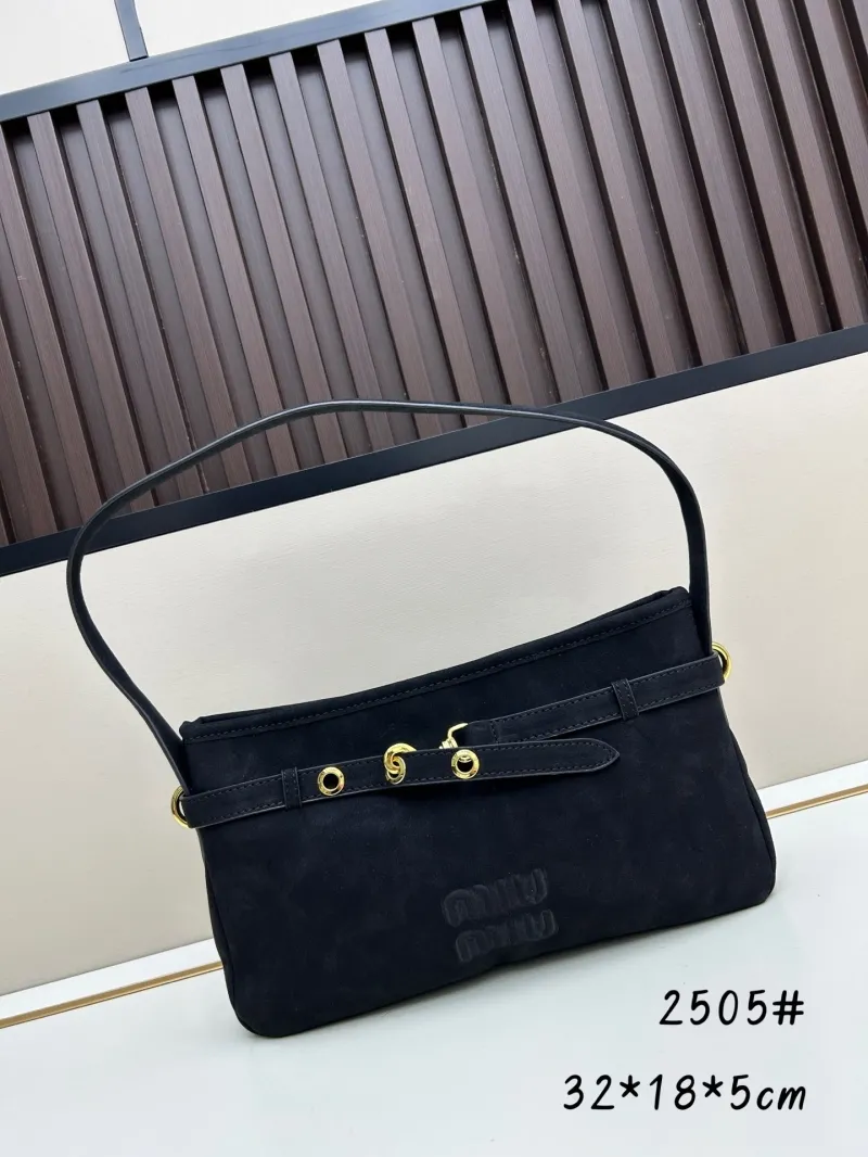 MIU MIU Black Top Handle Shoulder Bag 2505