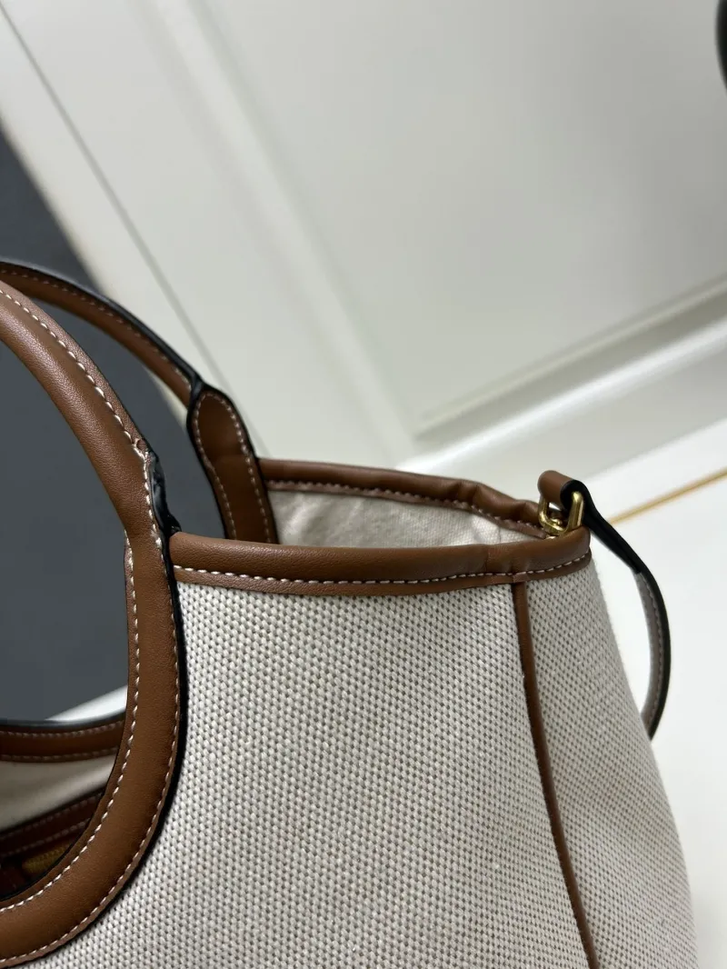 MIU MIU Beige Canvas Top Handle Crossbody Bag CL616018 - Image 5