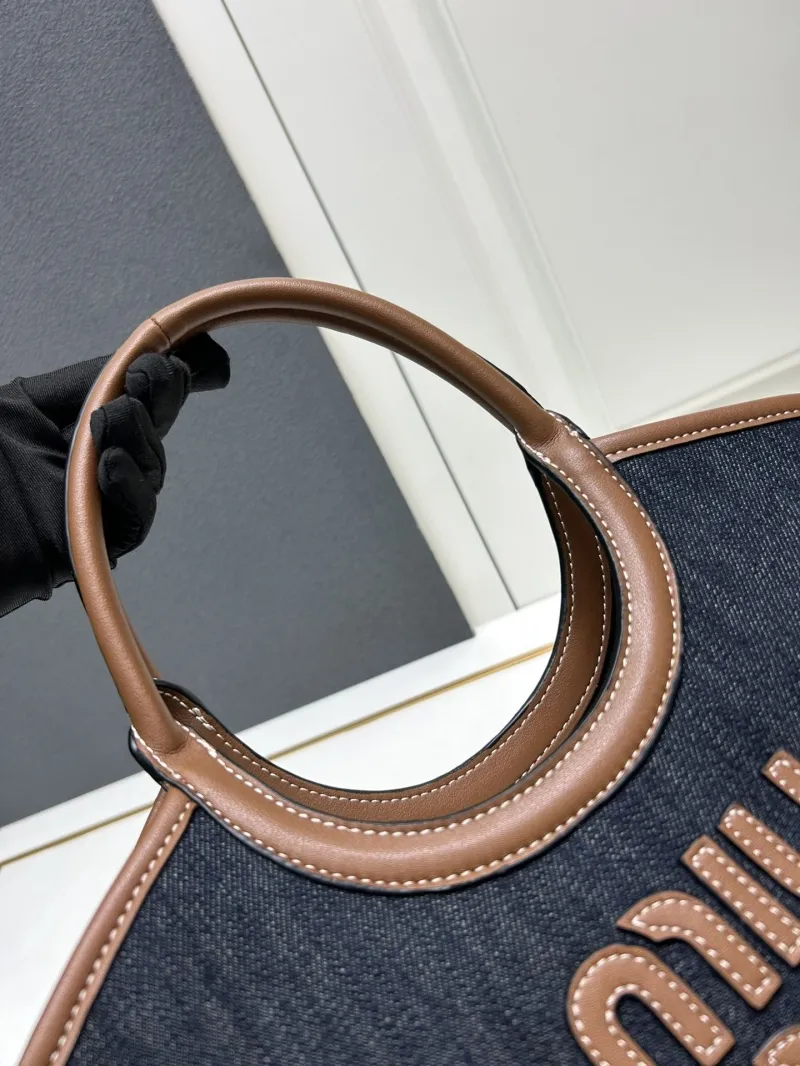 MIU MIU Denim Top Handle Crossbody Bag CL616018 - Image 4