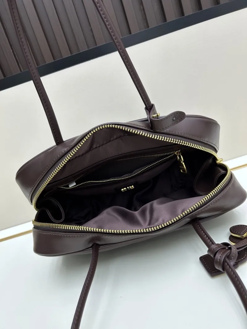 MIU MIU Brown Leather Top Handle Bag 07072 - Image 7