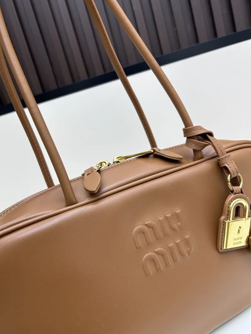 Miu Miu Brown Top Handle Shoulder Bag 07072 - Image 4