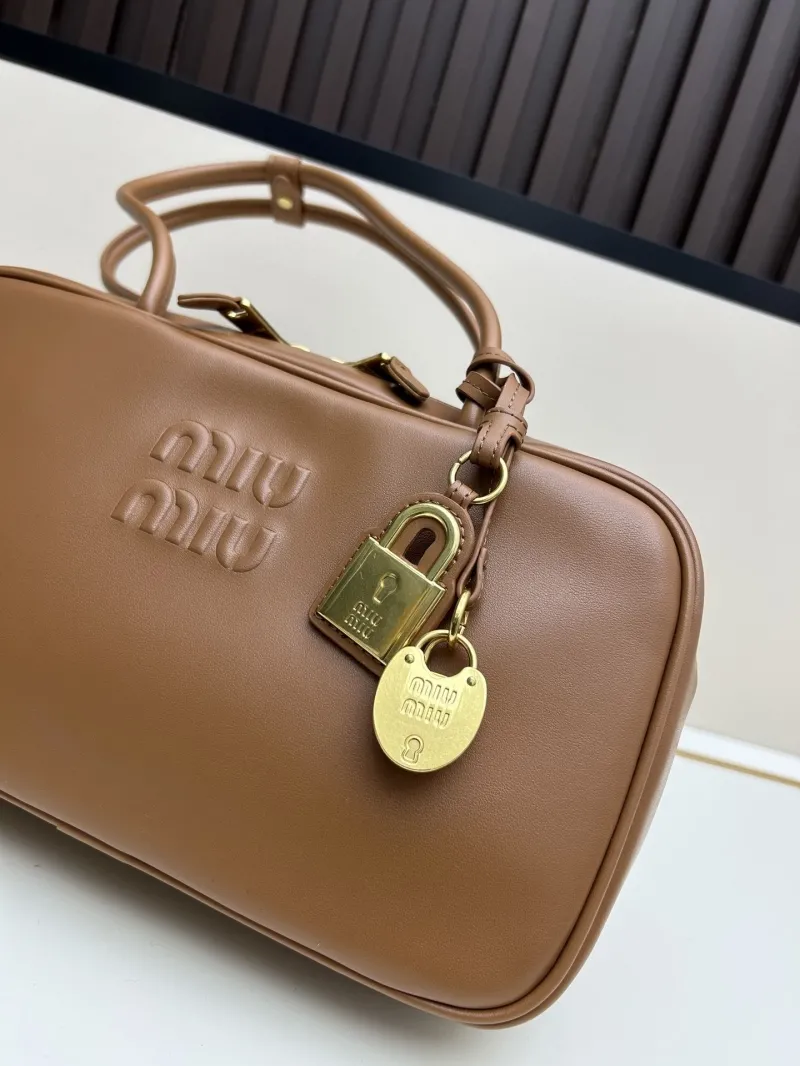 Miu Miu Brown Top Handle Shoulder Bag 07072 - Image 5