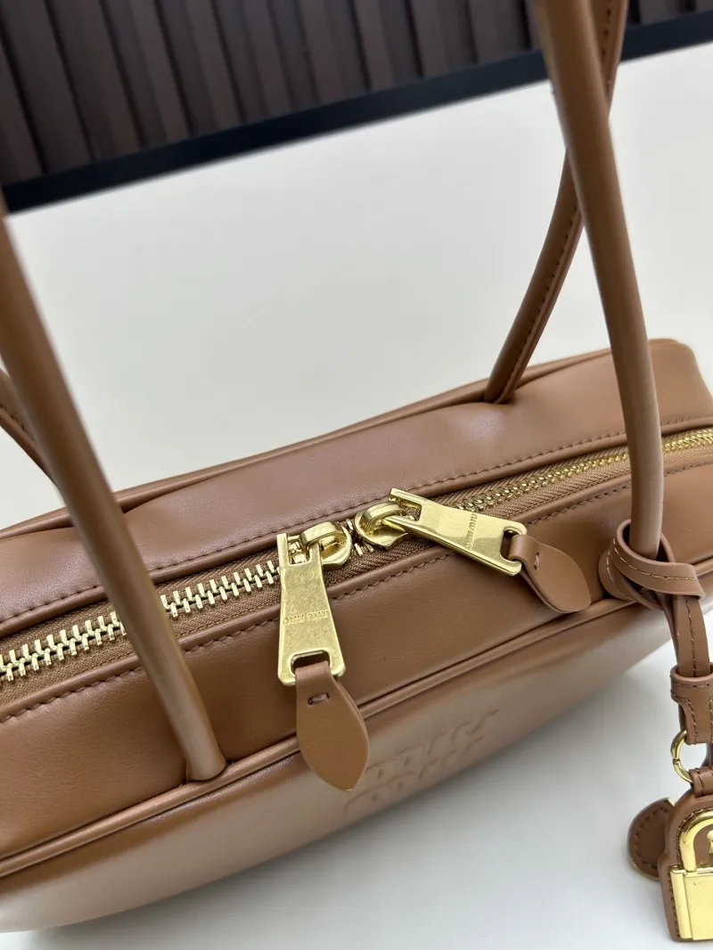 Miu Miu Brown Top Handle Shoulder Bag 07072 - Image 6