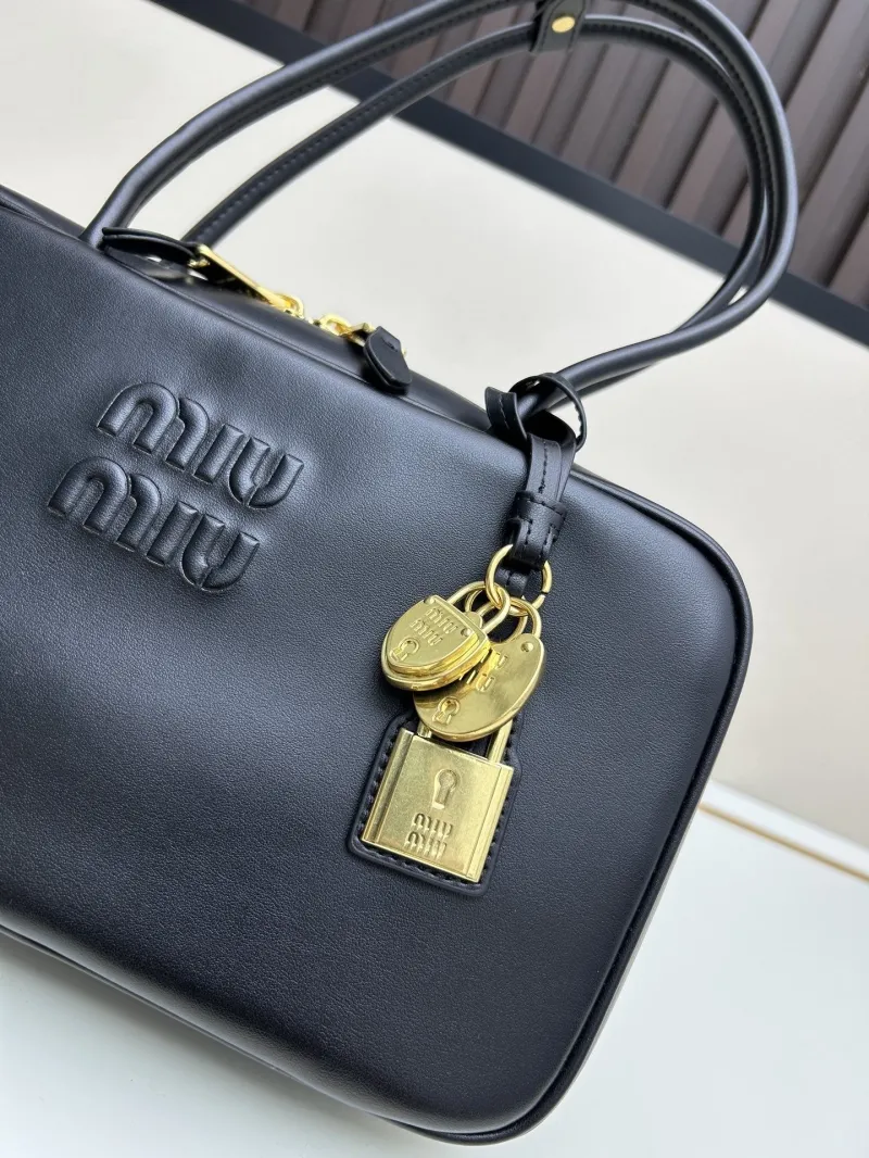 MIU MIU Black Top Handle Bag 07072 - Image 5