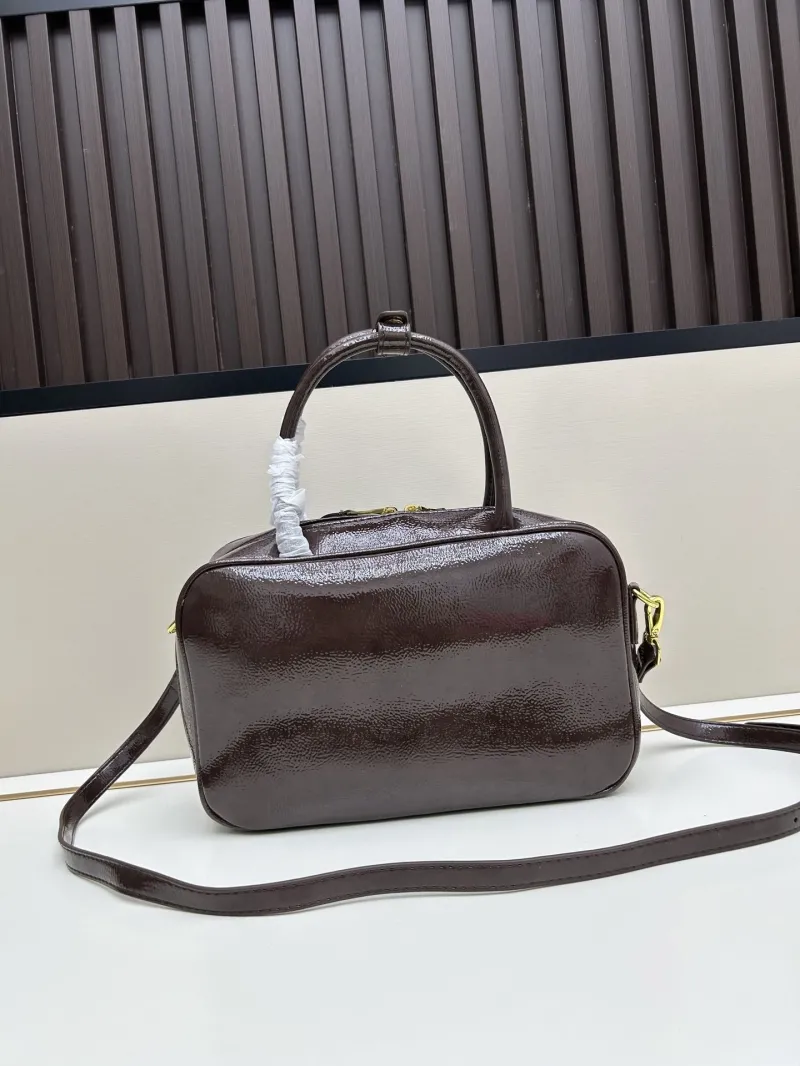 MIU MIU Brown Top Handle Crossbody Bag 2529 - Image 3