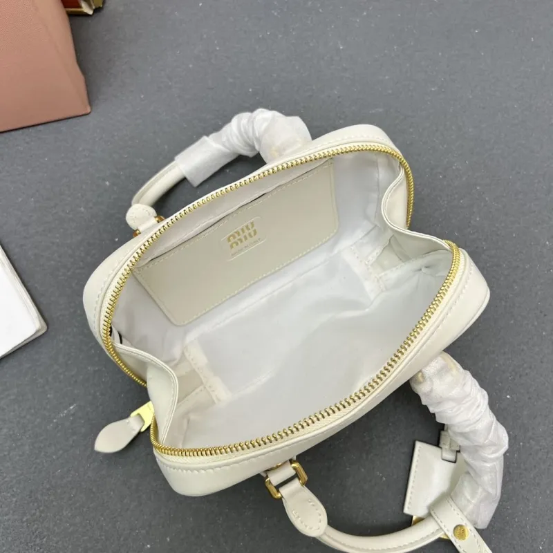 Miu Miu 5BP088 White Mini Top Handle Crossbody Bag - Image 10